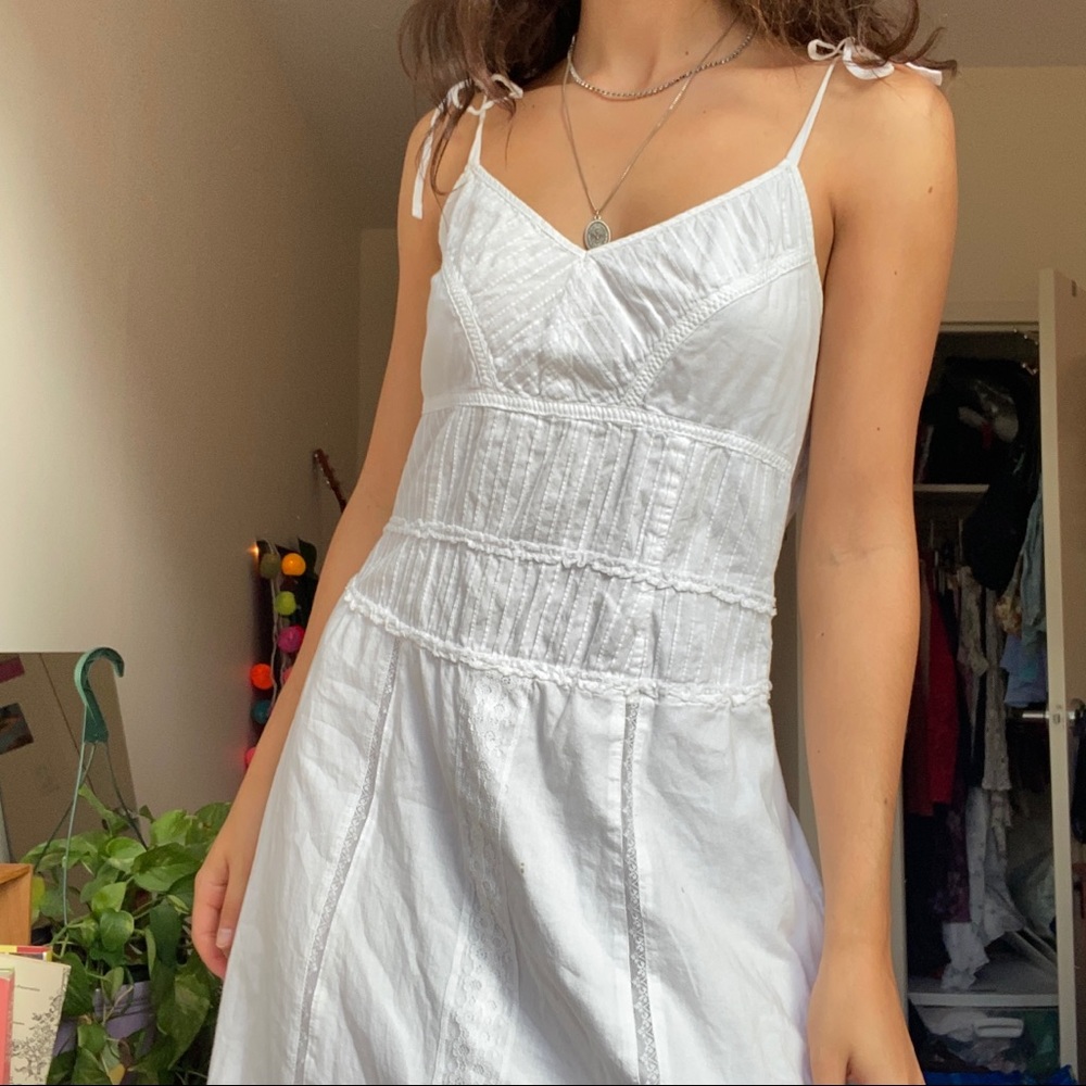 white summer dress
